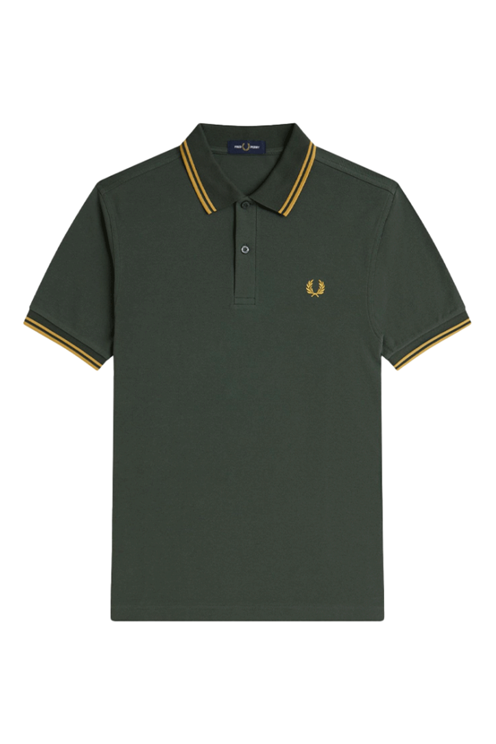 Fred Perry Twin Tipped Shirt Court Green Honeycomb Men - FRED